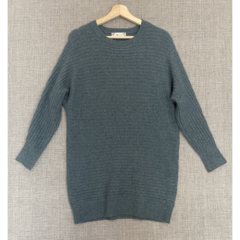 Pink Rose Oversize Sweater Tunic Dress Women’s Extra Small Blue Soft Macy's - Picture 1 of 13
